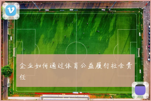 企业如何通过体育公益履行社会责任
